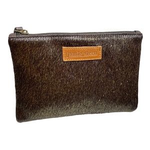 jamie stern Fur Leather Clutch Wallet